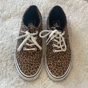 Vans cheetah print sneakers size 8.5